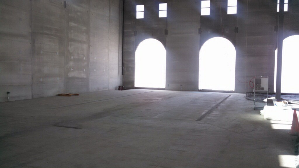 concrete floors cured brewery